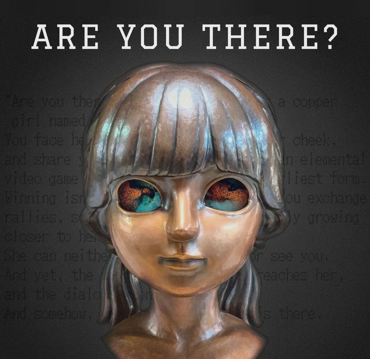 02 Kagane『ARE YOU THERE?』：銅の少女の像